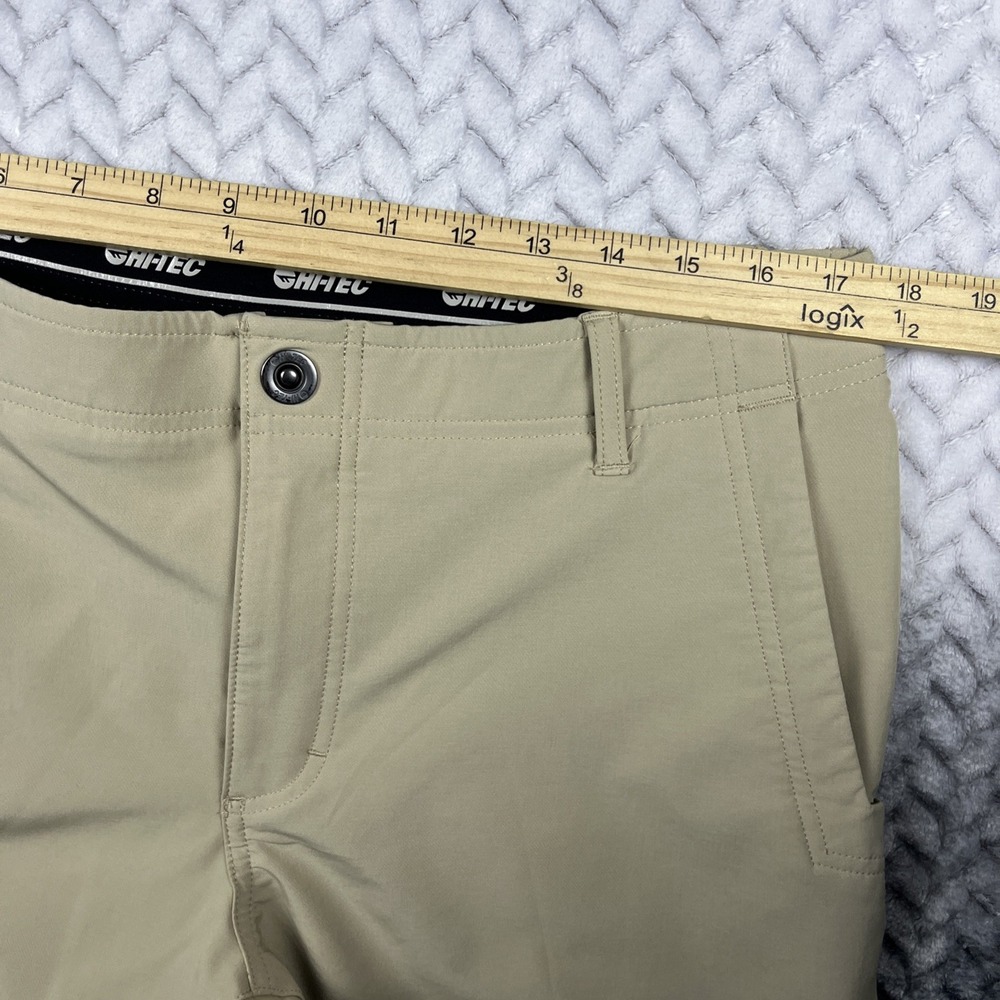 Hi-tech Pants Mens 34X30 Tan Cargo Zip Tech Performance Stretch Golf Chino Pants - Picture 7 of 16